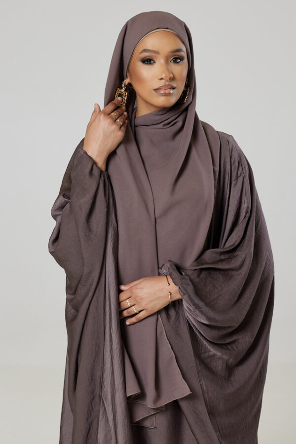 Brown Batwing Abayah - Image 2