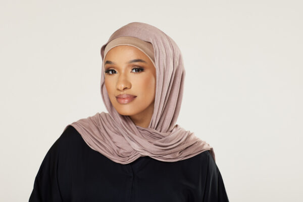 Jersey Instant Hijab - Dark Nude