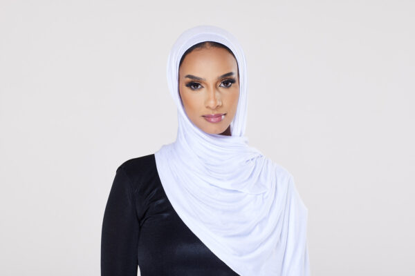 Jersey Instant Hijab - Ice White