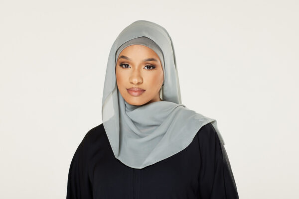 Chiffon Instant Hijab - Sage Grey