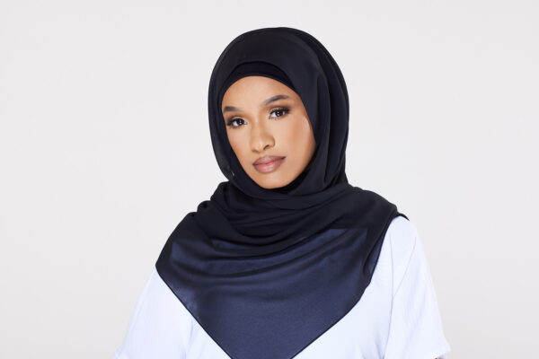 Chiffon Instant Hijab - Smoky Black