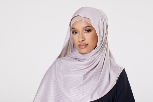 Ribbed Instant Hijab - Warm Nude