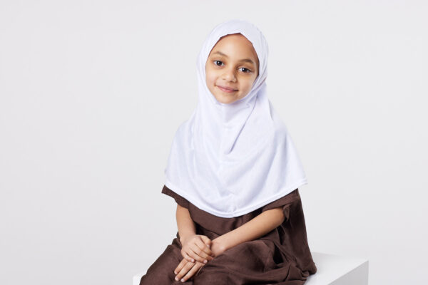 White Kids Hijab